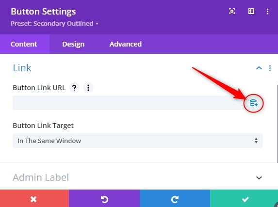 How to add link to button Divi Marketing Ingenious 5